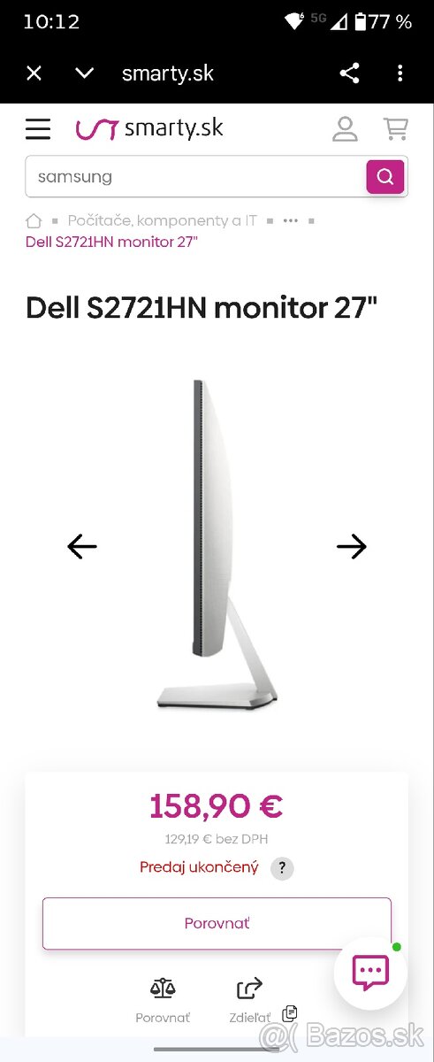 Predam monitor Dell - 3