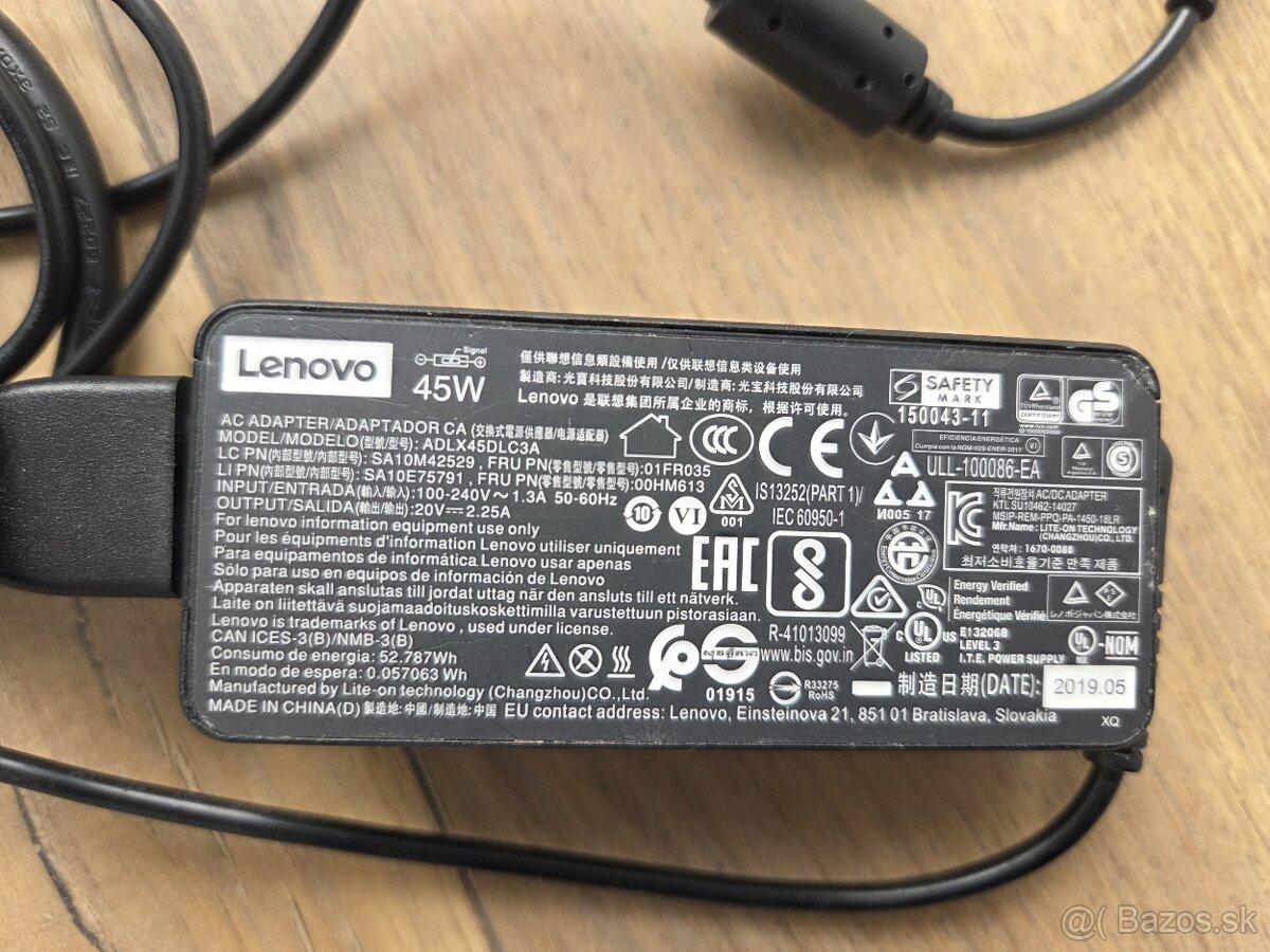 Napájací adaptér Lenovo 45W hranatý - 3