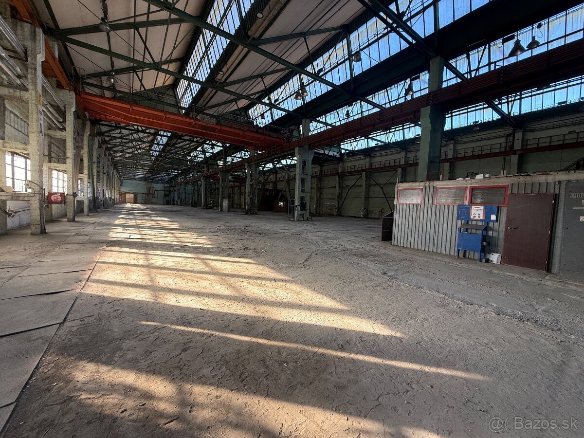 Na prenájom výrobné haly - 4320m2 / 3024m2 - Voľné ihned - 3