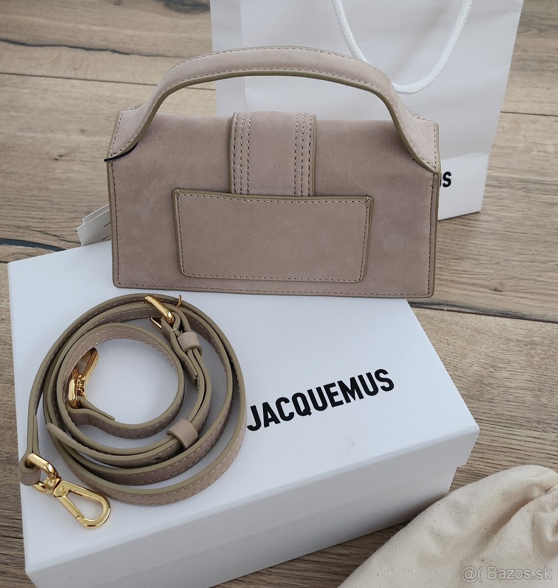 Bezova kabelka Jacquemus Le Bambino - 3