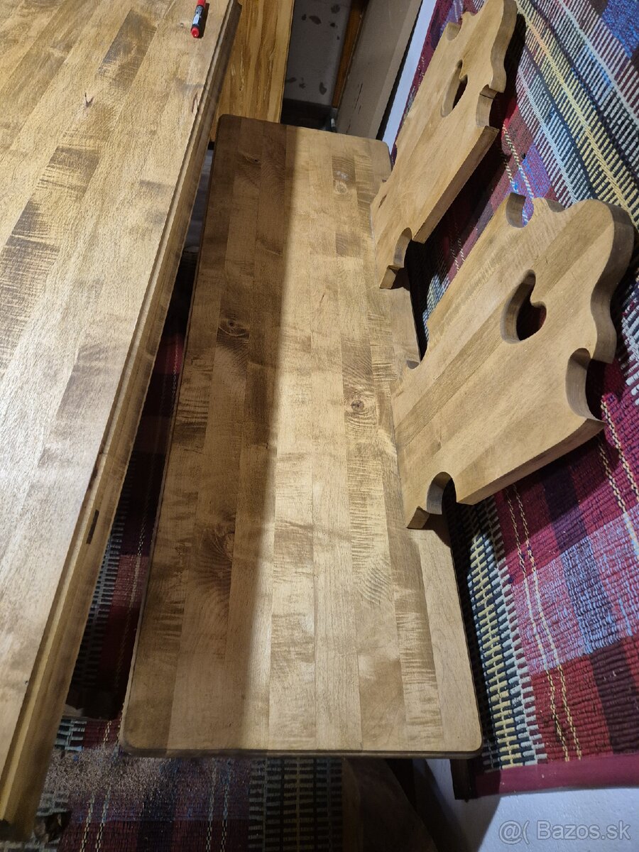 Luxusný jedálenský set z masívneho javora – NOVÝ - 3