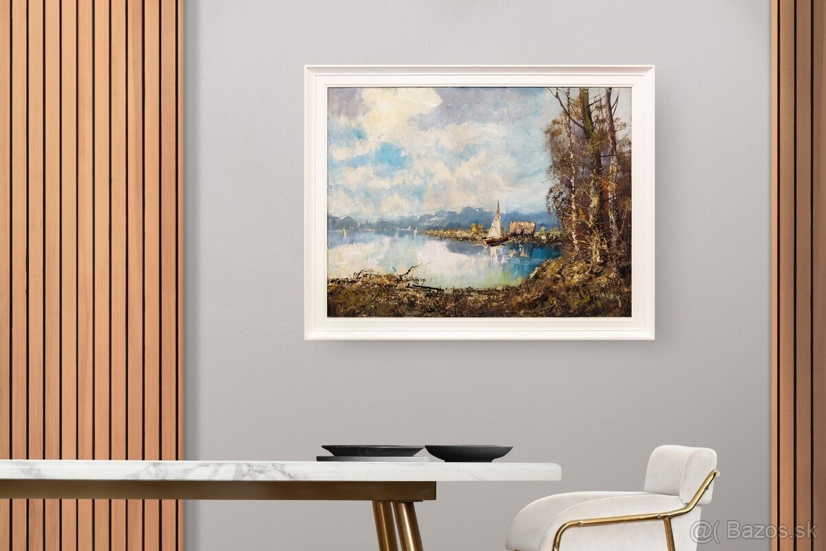 Veľké jazero, H.Fisher, 900 × 700 mm - 3