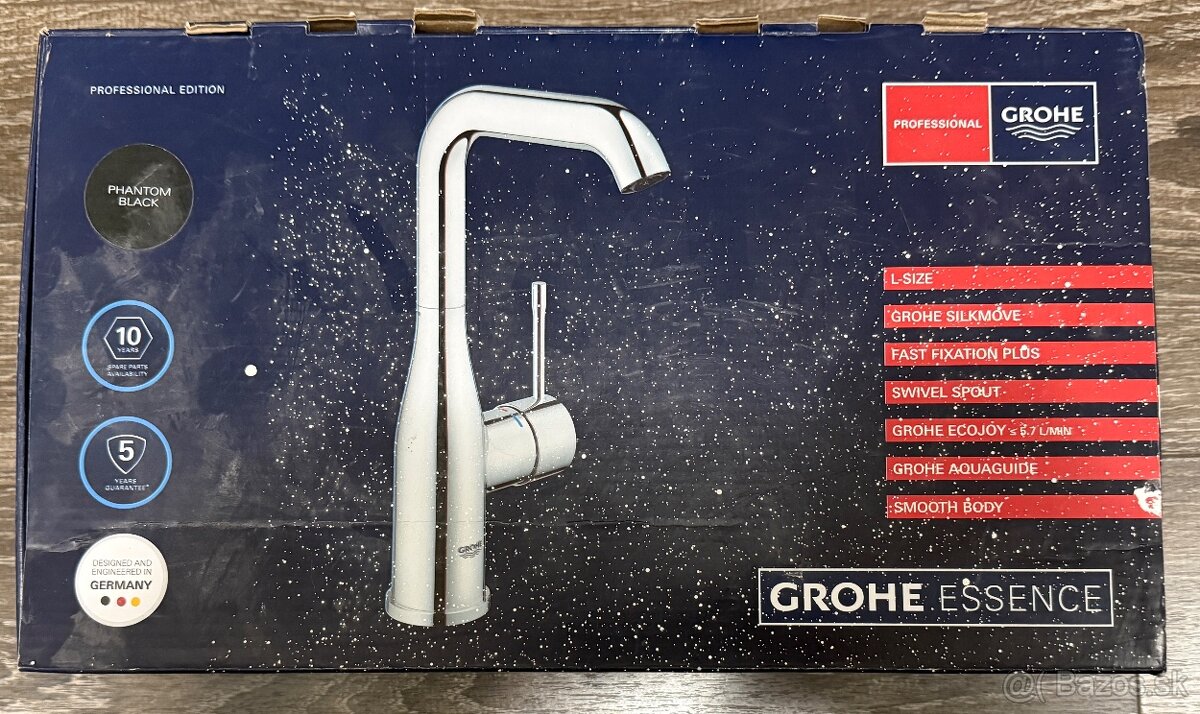 PREDAM UMYVADLOVU BATERIU GROHE ESSENCE L - PHANTOM BLACK - 3