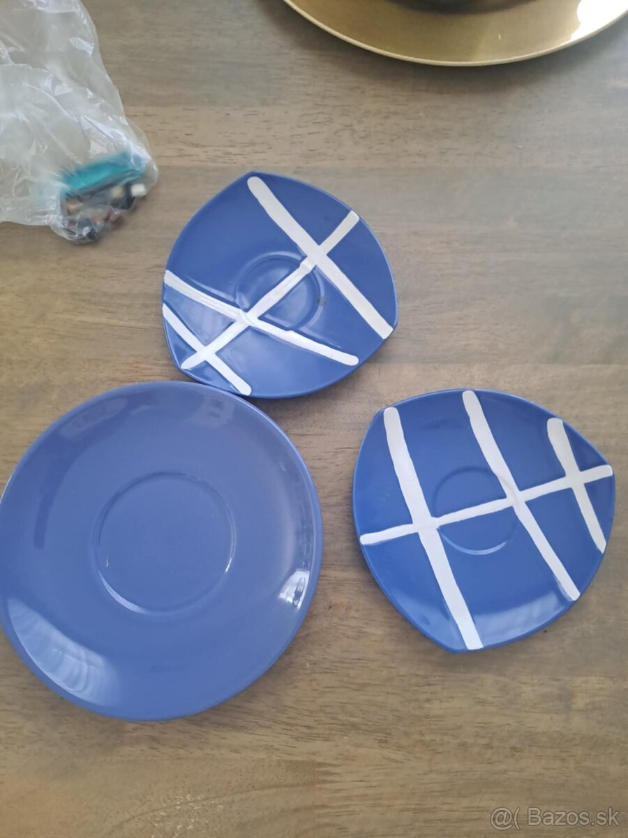 Dizajnové, modré taniere - 3