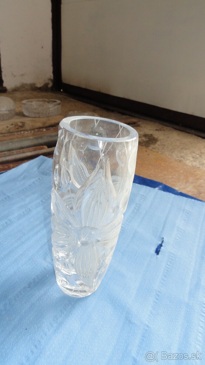 Krištáľové vázy, tácky, doplnky - 3