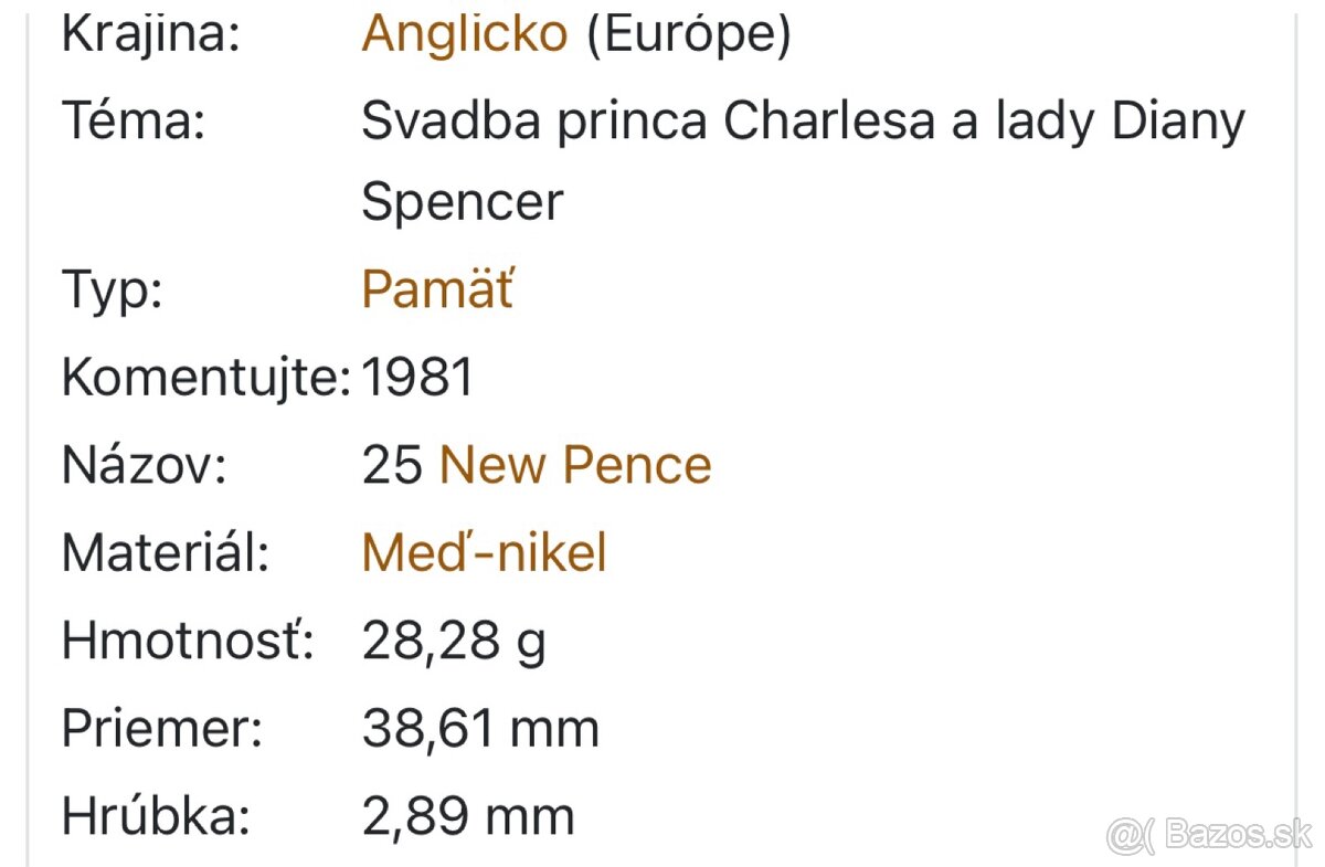 Medaila Charles a lady Diana - 3