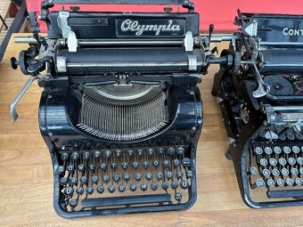 Starožitné psací stroje Continental a Olympia - 3