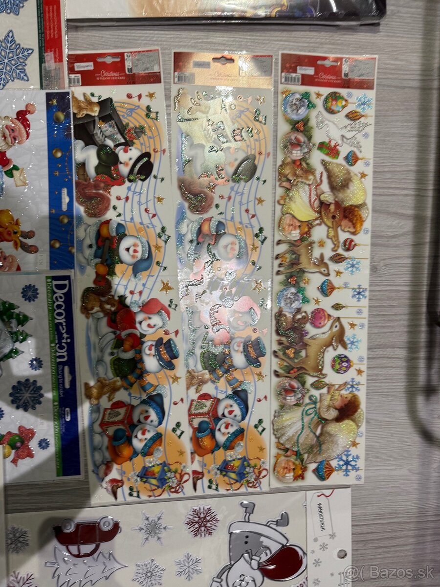 Nálepky vianočné na okno +betlehem - 3