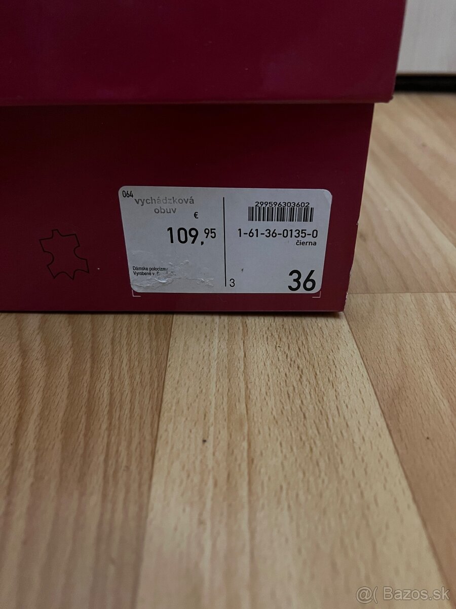 Dámske kožené členkové čižmy – veľ. 36 / 37 - 3