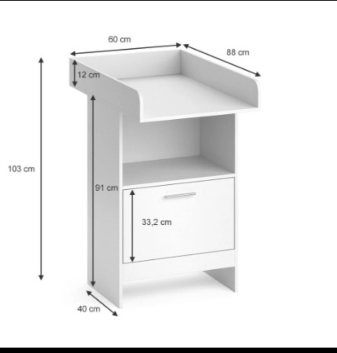 Komoda/skrinka s pultom/ prebalovaci pult - 3