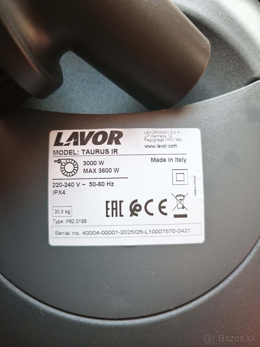 Vysávač Lavor Taurus IR 3600W - 3