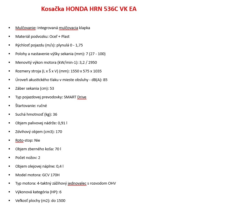 HONDA HRN536 NOVA - 3