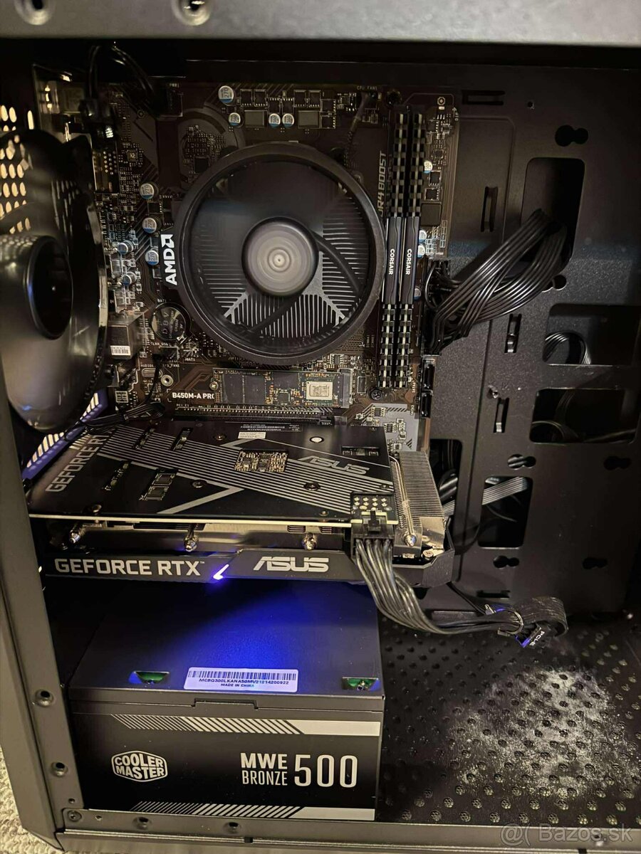 Herné PCčko Ryzen 5 5600G/ RTX 3050 / 16GB/ 500Gb NvMe - 3