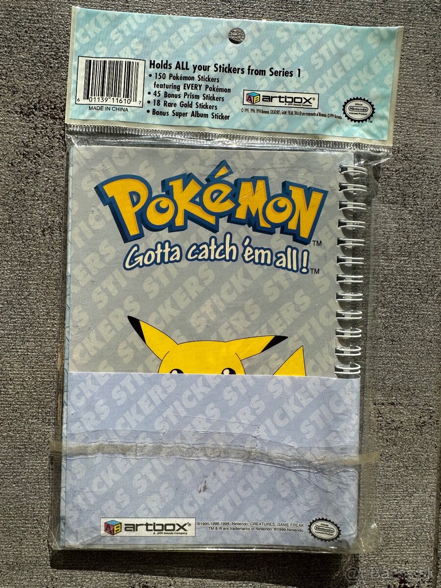 Pokémon Artbox Stickers 1999 + Album - 3