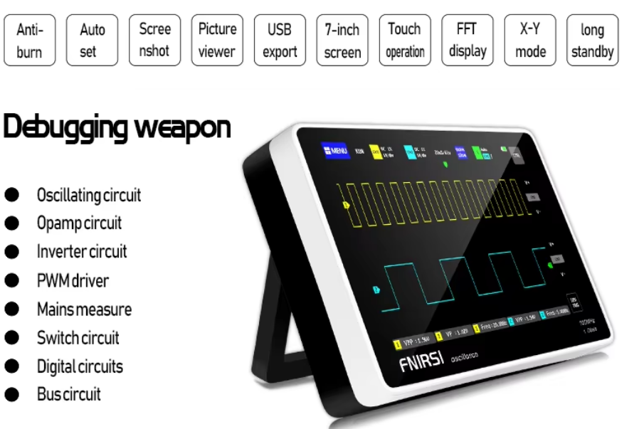 Digitálny osciloskop Fnirsi 1013D - 3