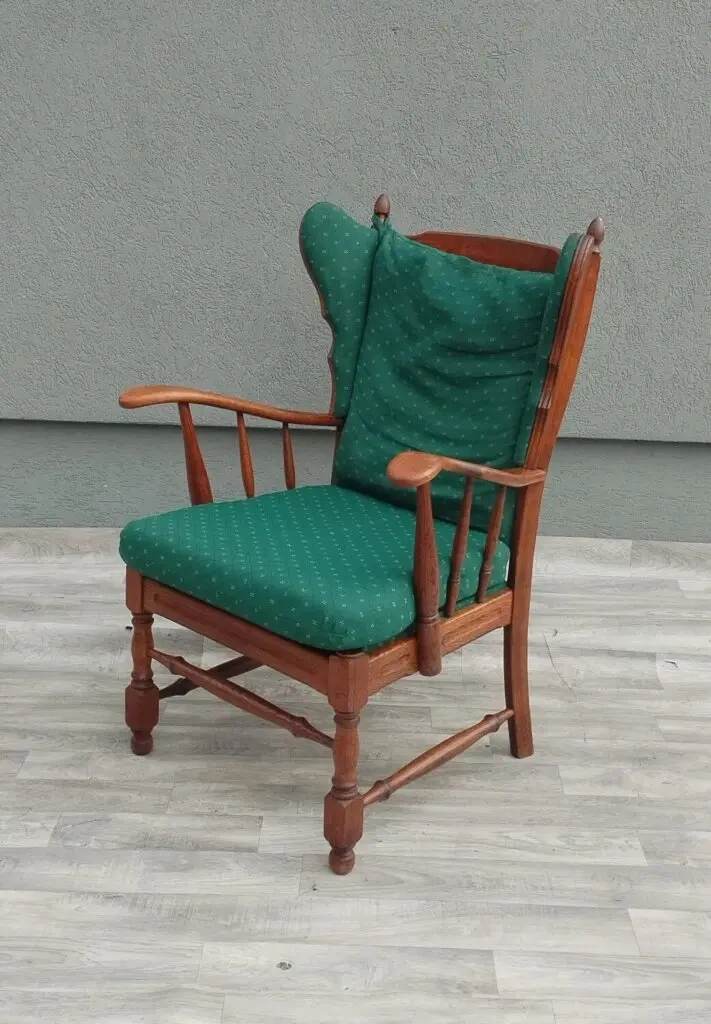 Kreslo s vysokým operadlom dánske. - 3