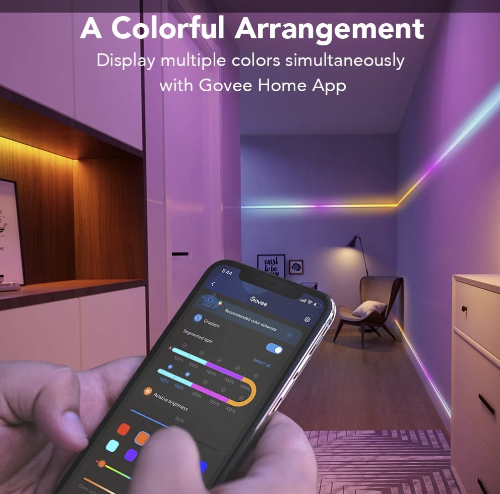 Govee WiFi RGBIC Smart PRO LED pásik 10 m - 3