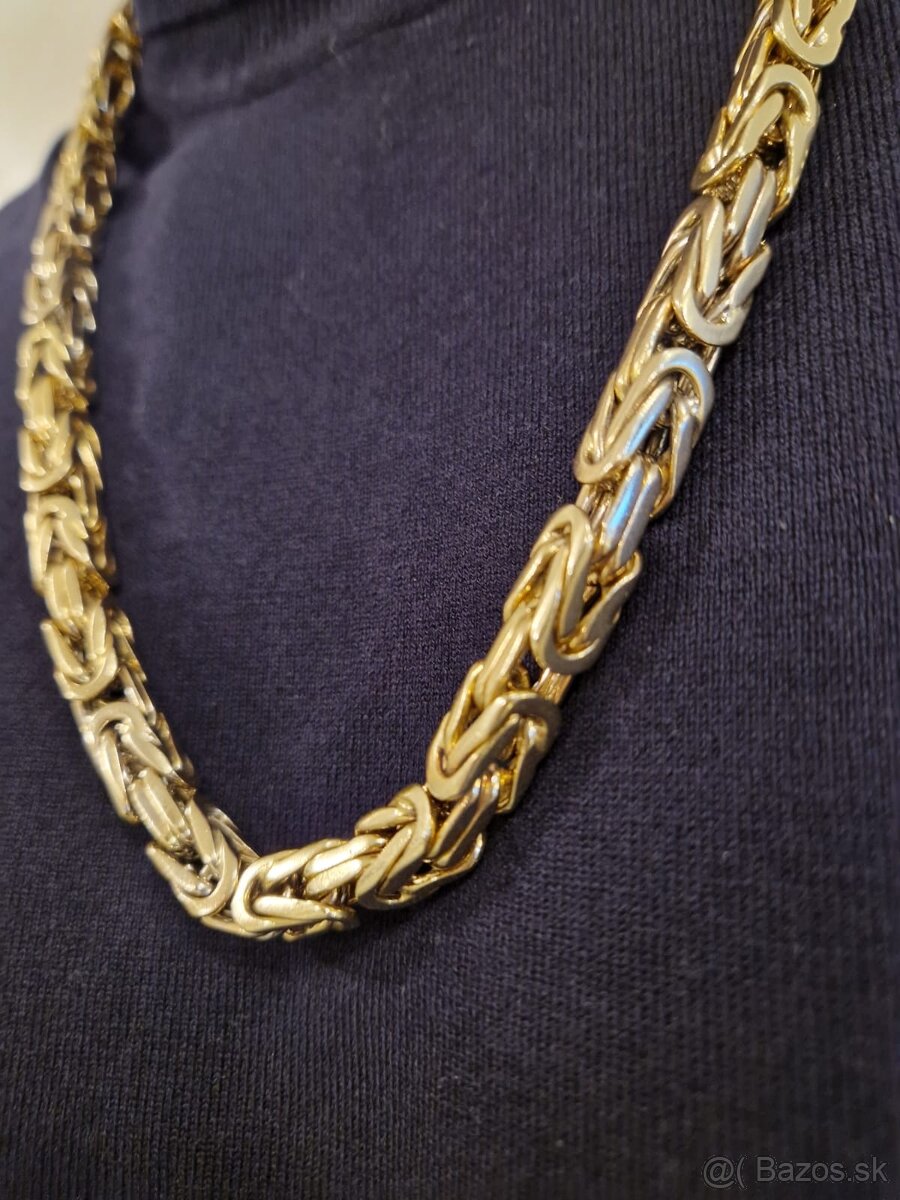Luxusná Zlata retiazka Kráľovsky vzor 305,25g 14karatov. - 3