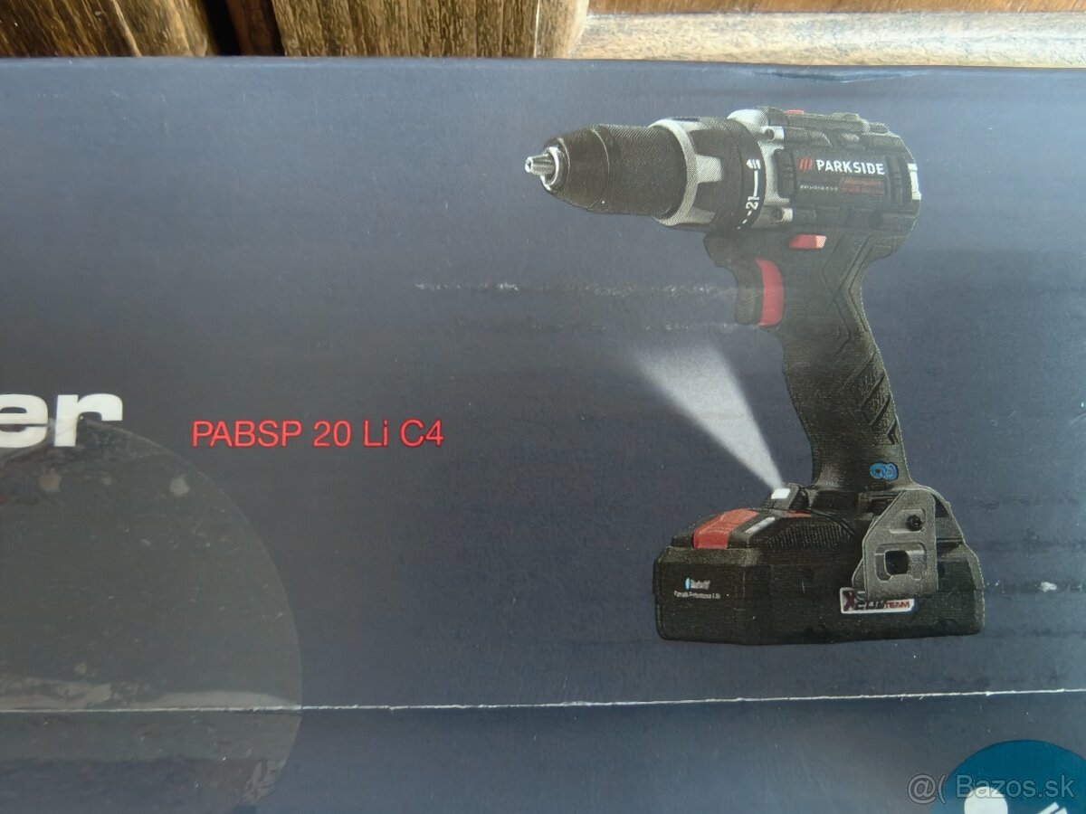 Predám PARKSIDE vŕtací skrutkovač 20 V PABSP - 3
