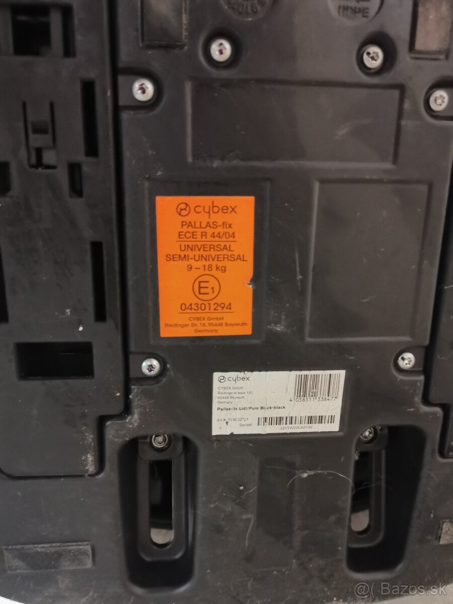 Autosedačka Cybex pallas fix ece r44 04 - 3
