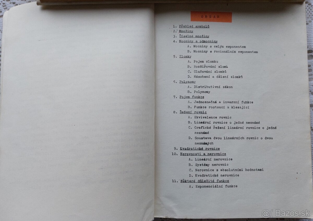 Opakovanie stredoškolskej matematiky (1975) - 3