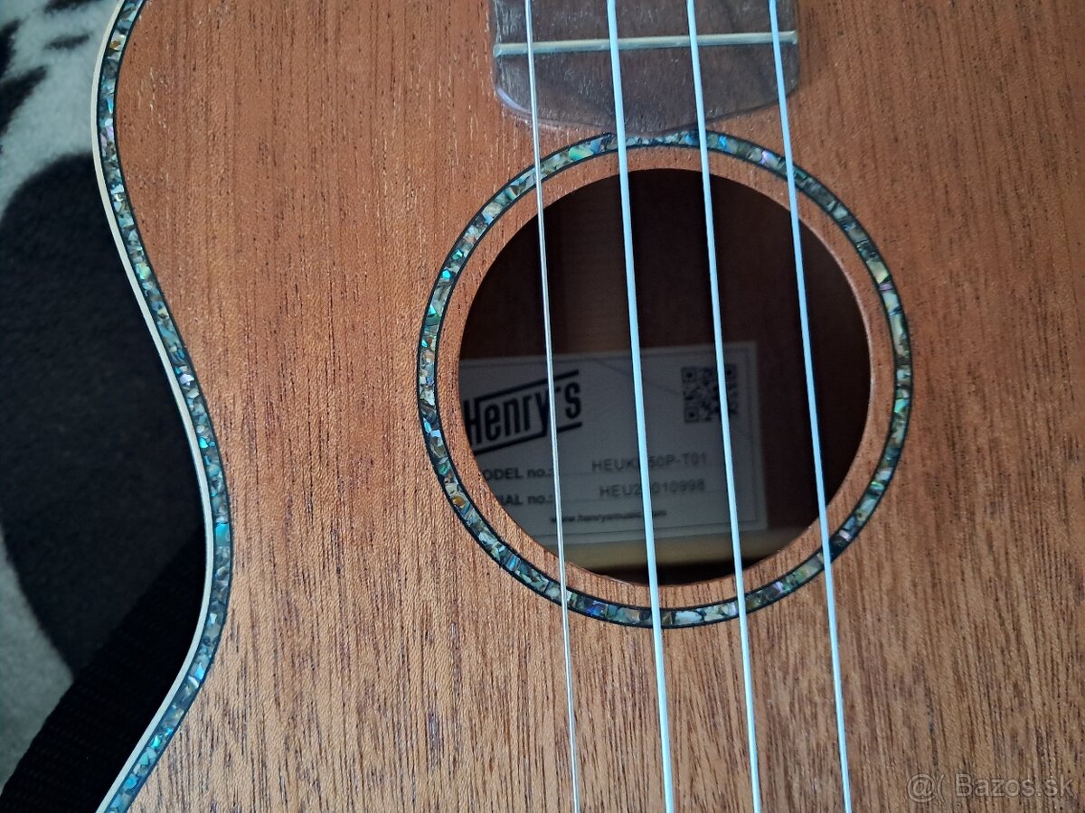 Tenor Ukulele Henry's HEUKE50P-T01 + Obal a príslušenstvo - 3