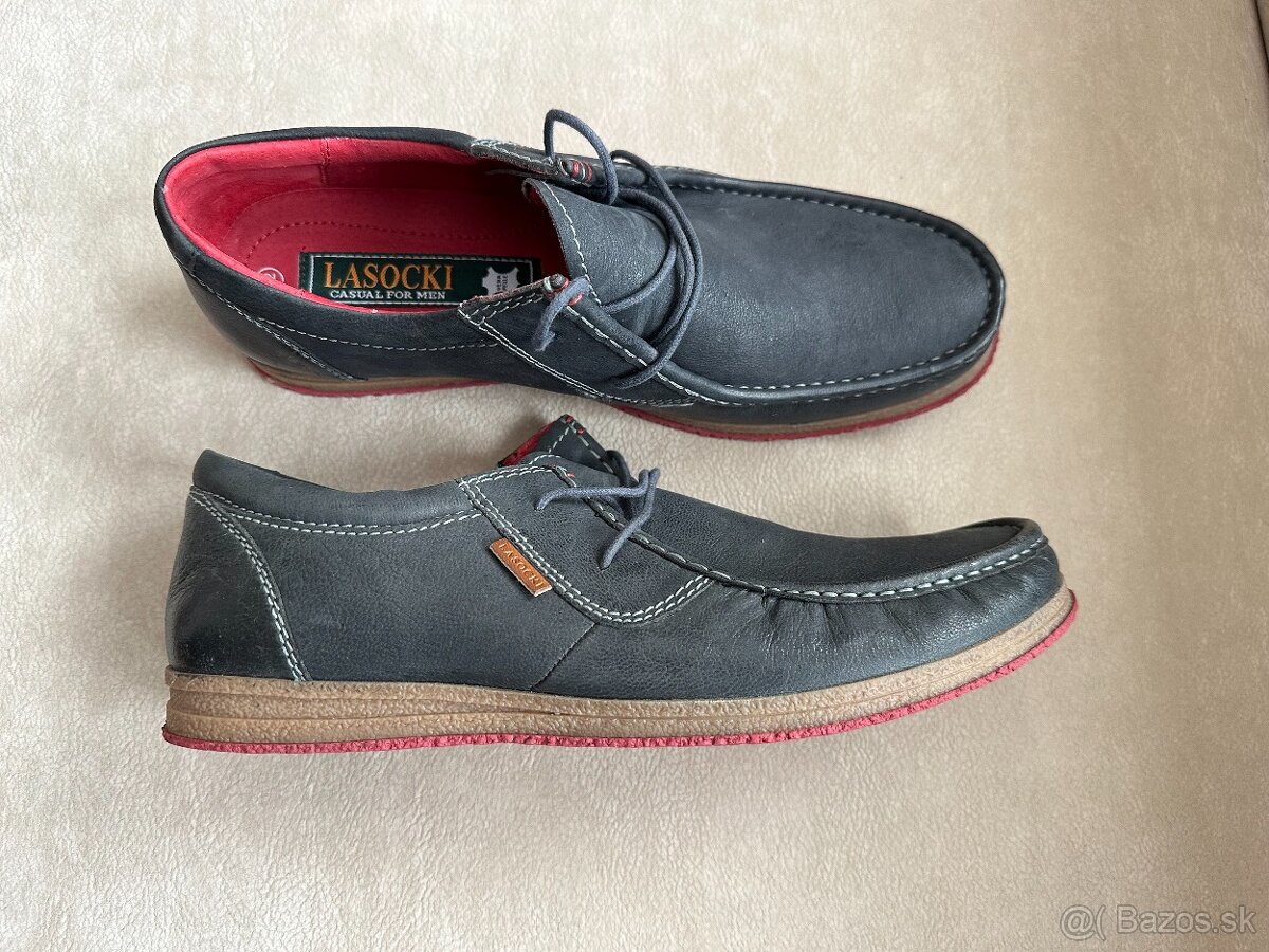 Kožené mokasíny pánske - 3