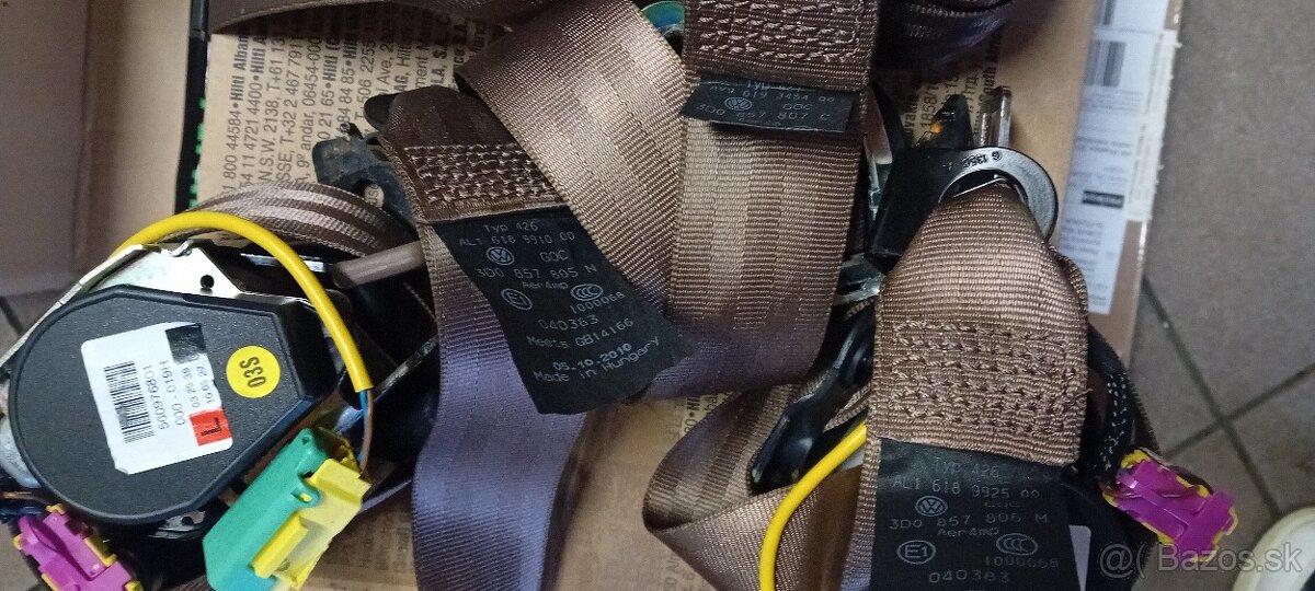 Bezpečnostné pásy VW Phaeton - hnedá farba - 3