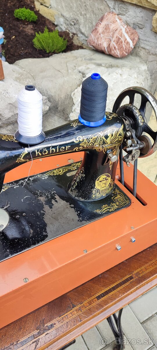 Starý šijací stroj prerobený na elektriku - 3