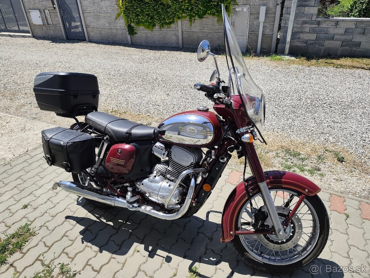Jawa 300CL , plexi , ťažné , kufor, brašne - 3