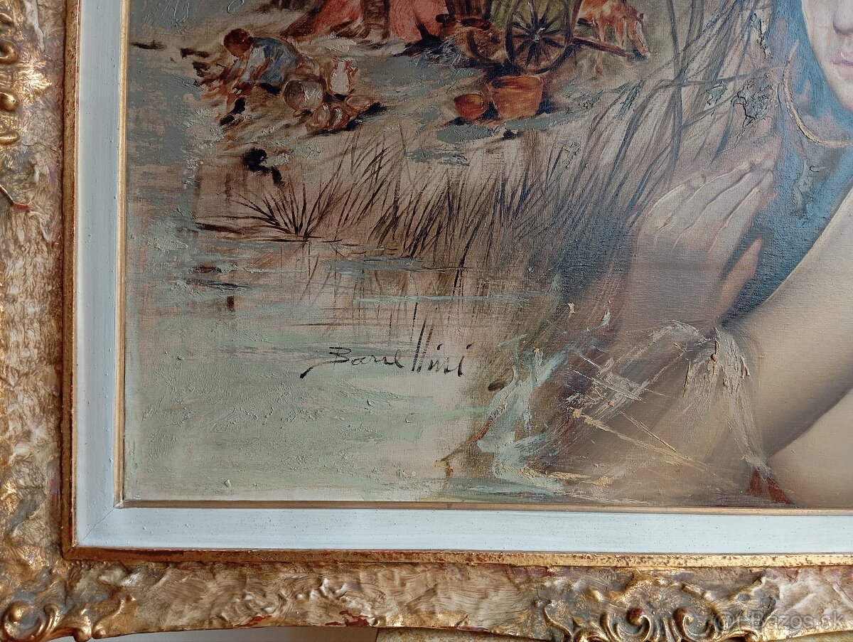 AKCIA Obrovský dekoratívny olej na plátne 97x77 cm - 3