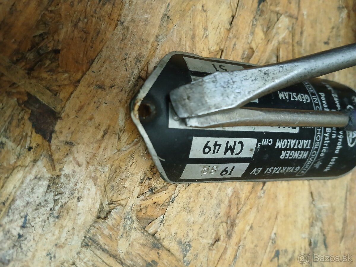 Babetta 210 výrobný štítok - 3