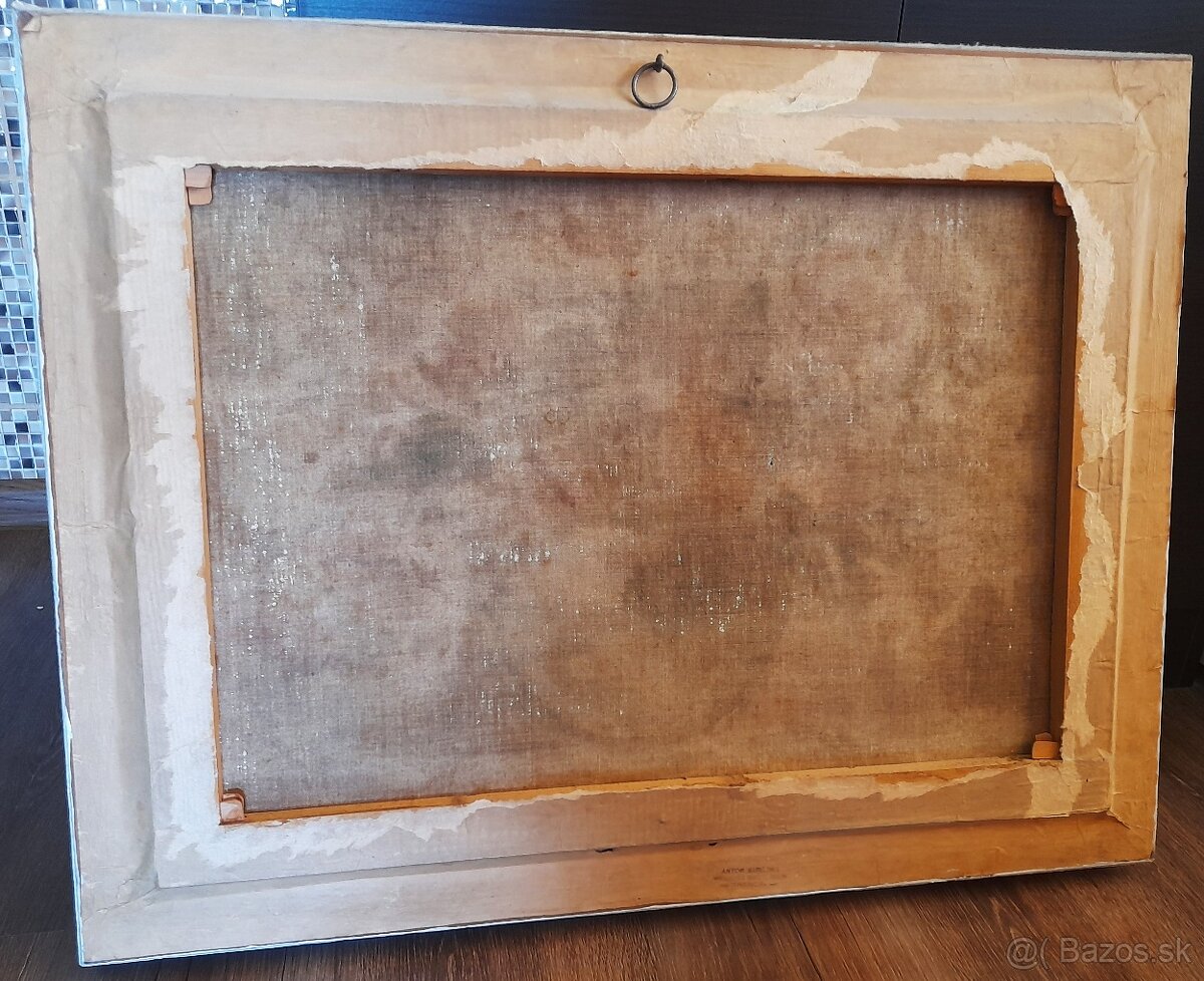 Olejomaľba na plátne-Divé maky. - 3