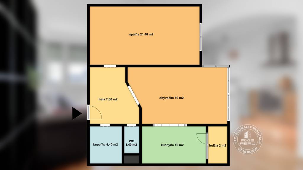 AXIS REAL | 2i byt - tehla, pivnica pri byte, parking, Sv. V - 3