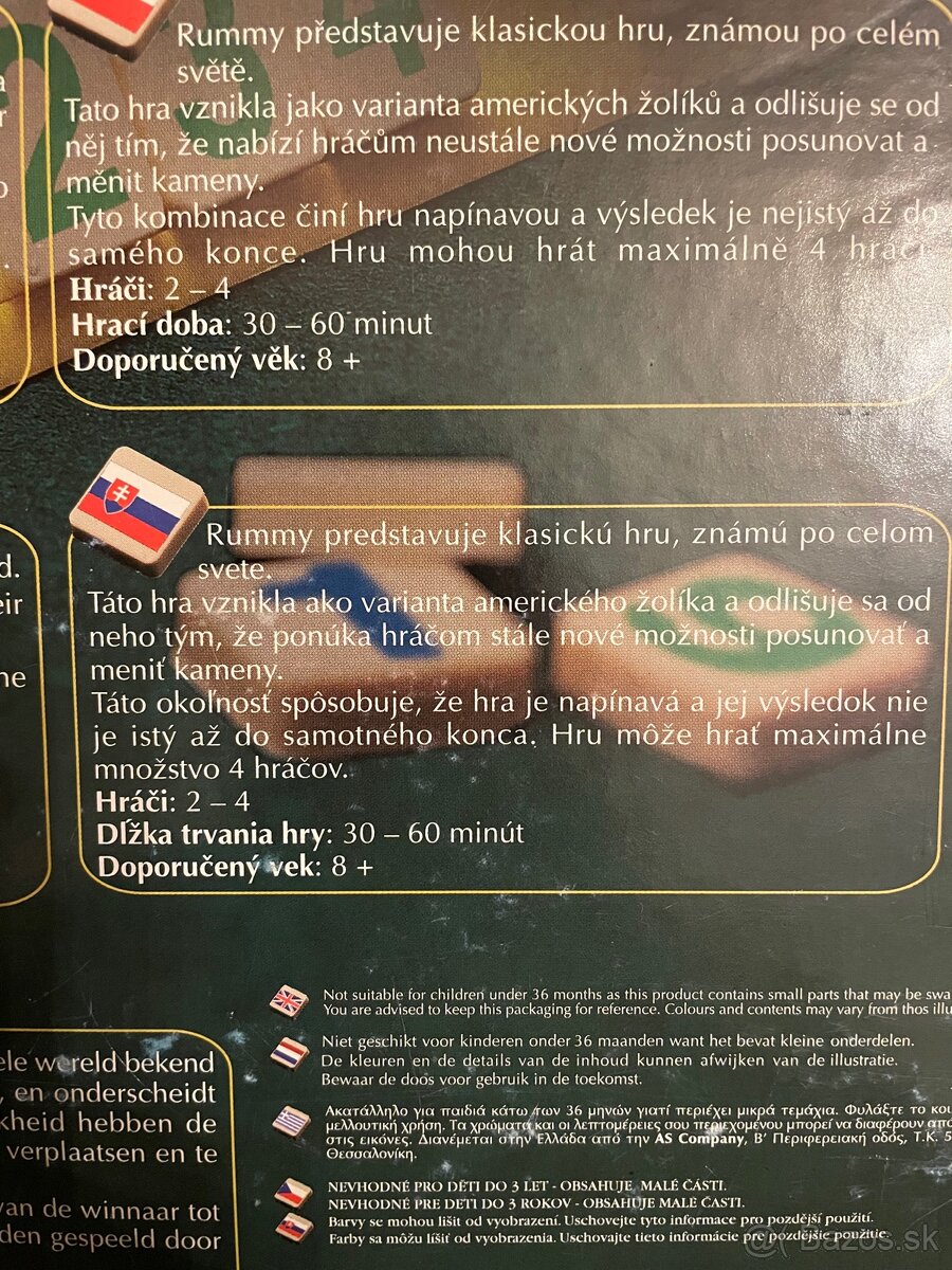 Retro spoločenská hra Rummy Champion - 3