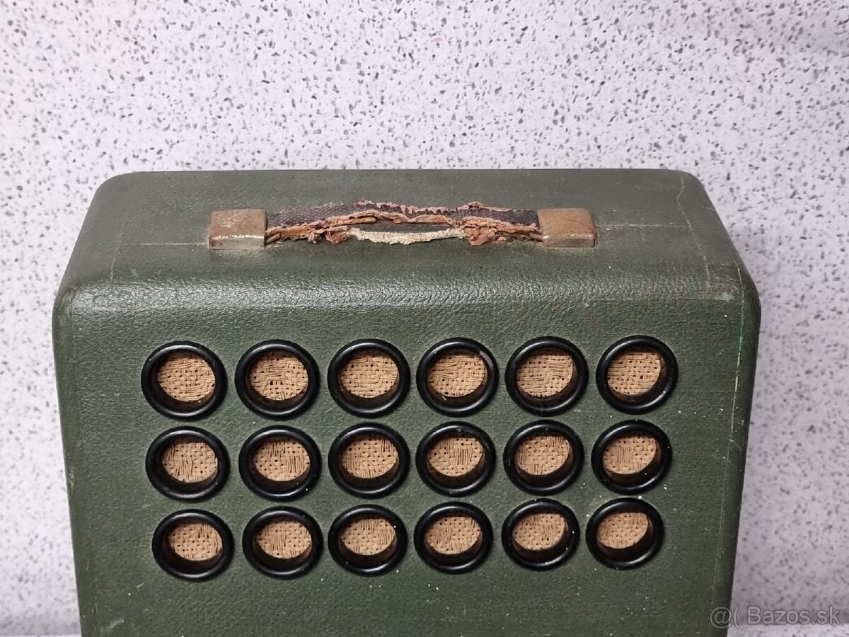 40/50te roky 》PRENOSNÉ STAROŽITNÉ RADIO - 3