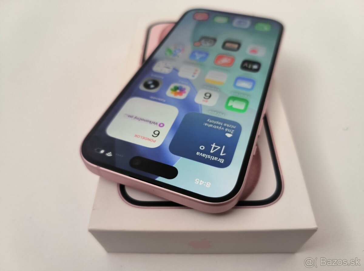 apple iphone 15 Plus 128gb Pink / Batéria 88% - 3
