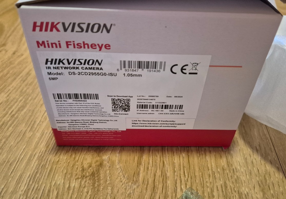 IP kamera Hikvision DS-2CD2955G0-ISU (1.05 mm) - 3