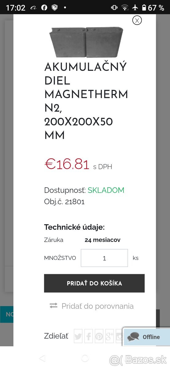 Akumulačné magmezitové tehly - 3