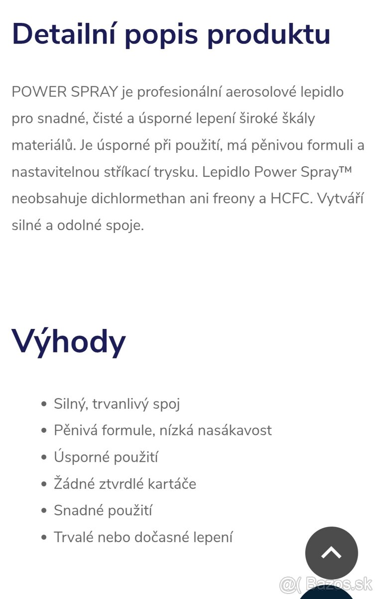 Profesionálne aerosolové lepidlo - 3