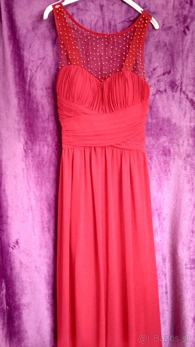 Spoločenské červene šaty - 3