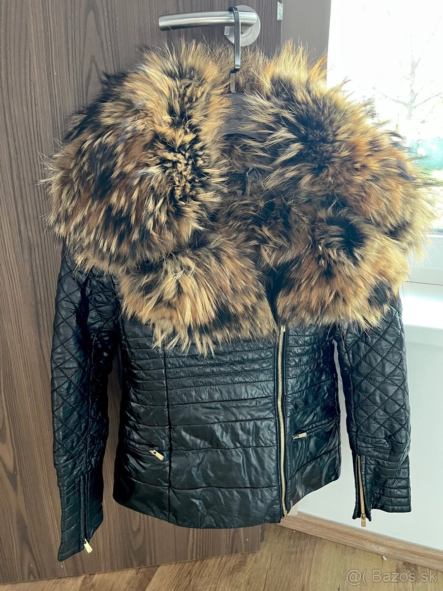 Športovo - elegantná kožušinová bunda s krásnou kožušinou - 3