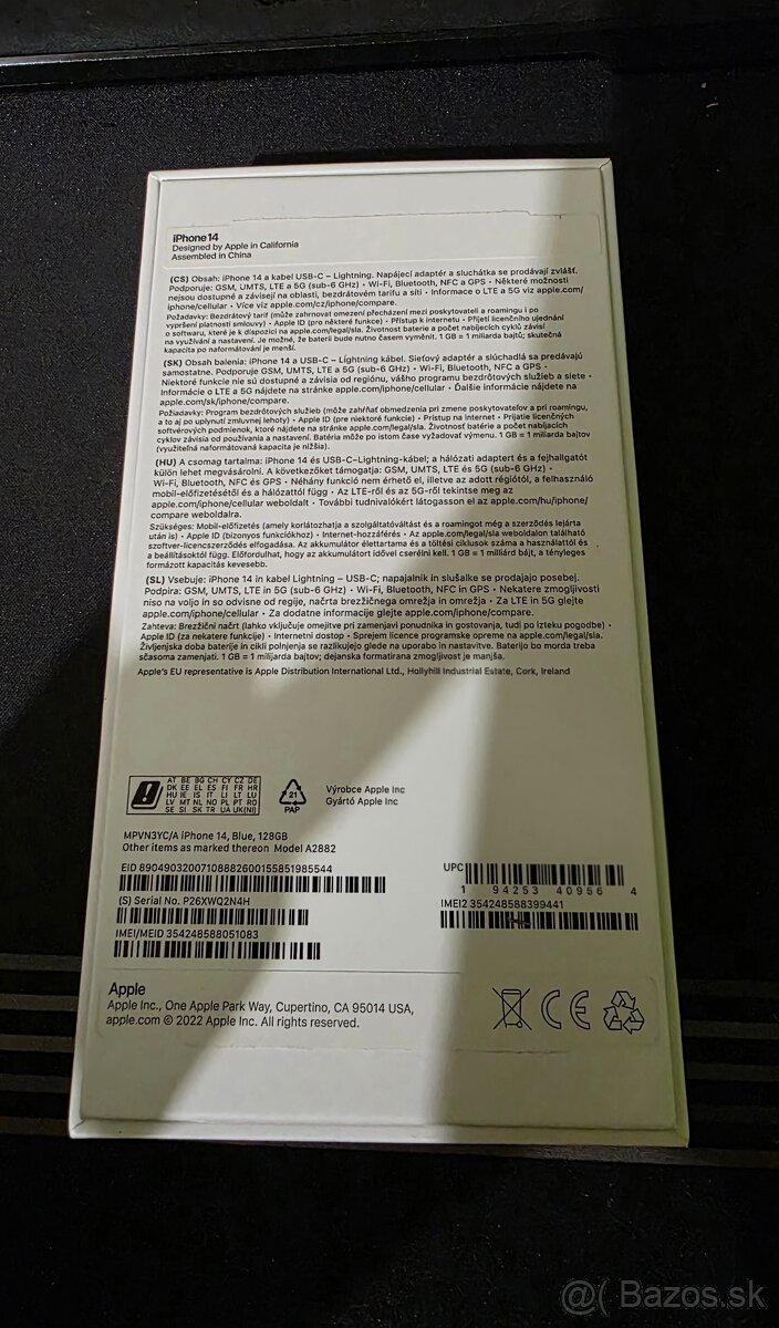 Iphone 14, 128gb, Airpods 4, Ultra watch 2, Adapter - 3