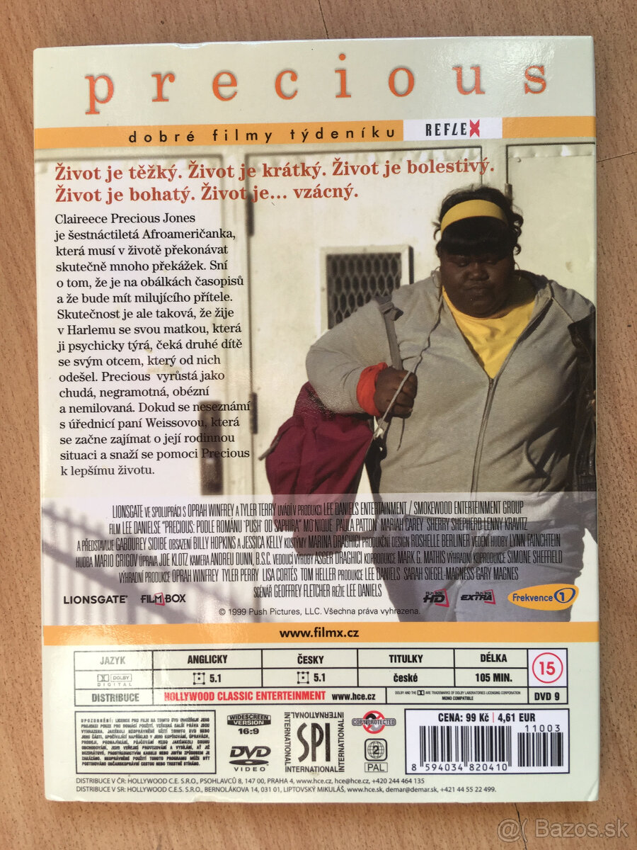 Predam original DVD - "film - precious". - 3