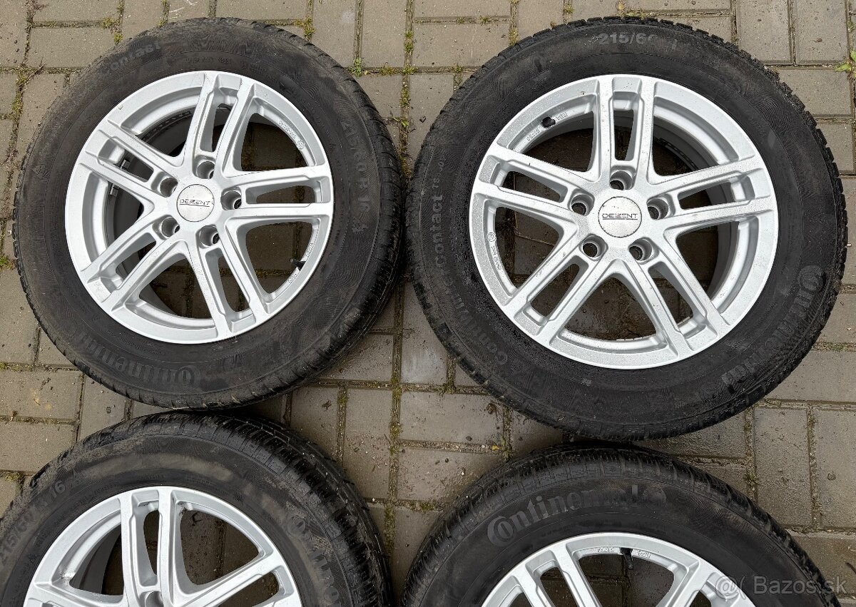 Alu Dezent zimná sada 5x112 Continental 215/60 R16 99 H M+S - 3