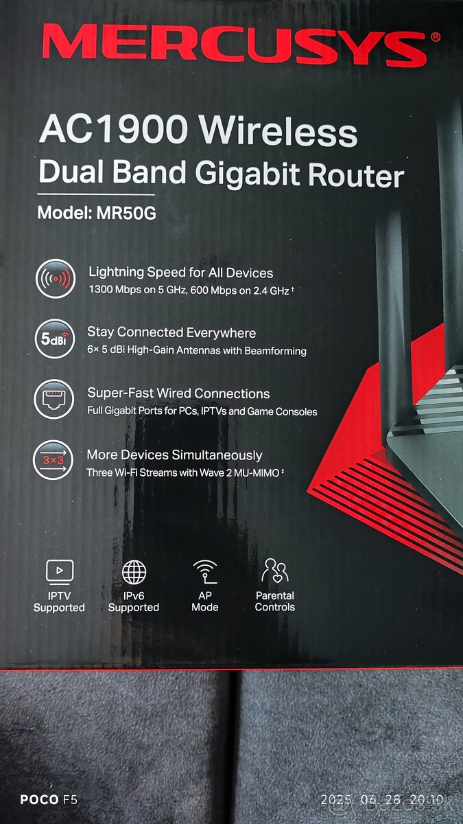 Wifi router mercusys MR 50g - 3