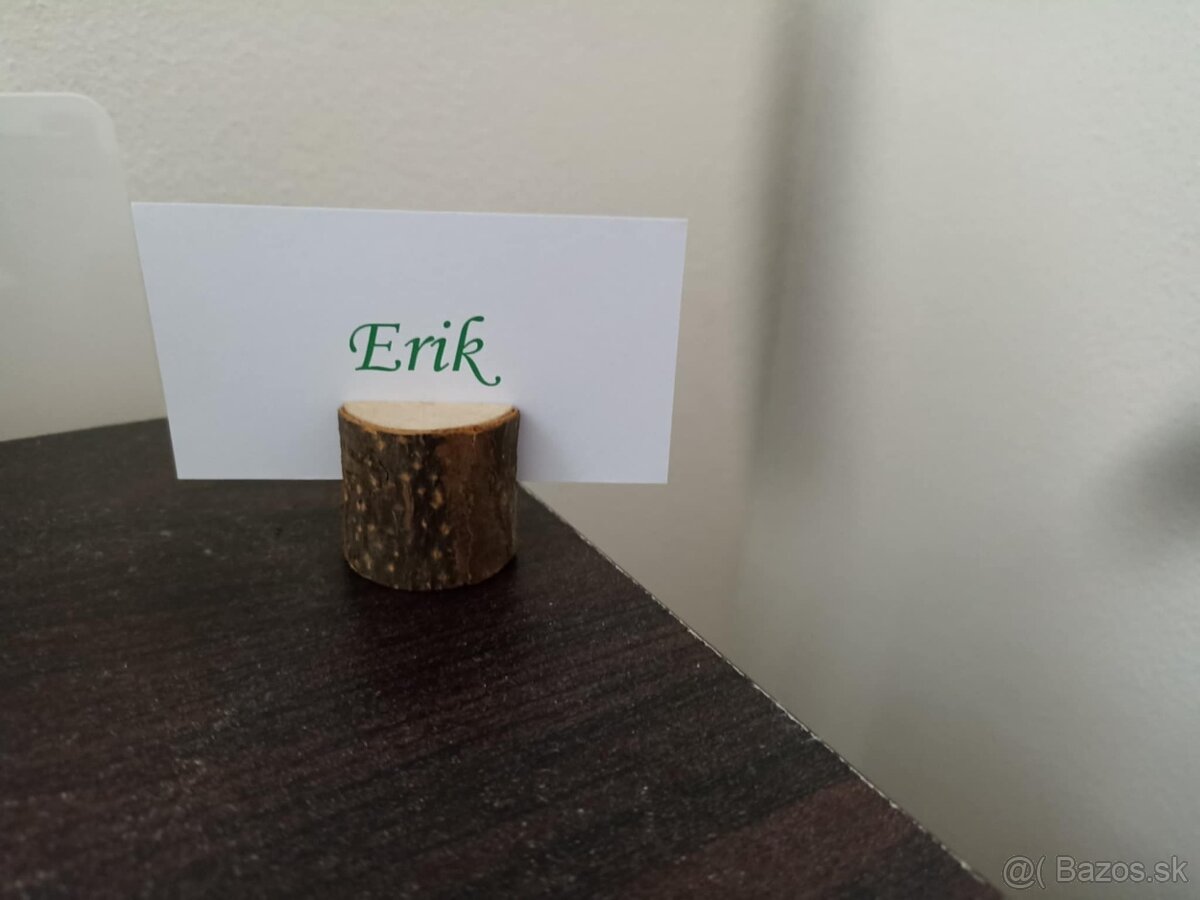 Drevené držiaky na menovky - 3