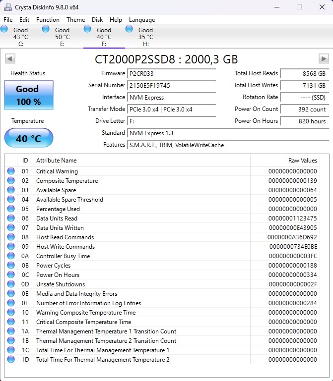 Crucial P2 2TB, M.2 2280, NVMe - 3