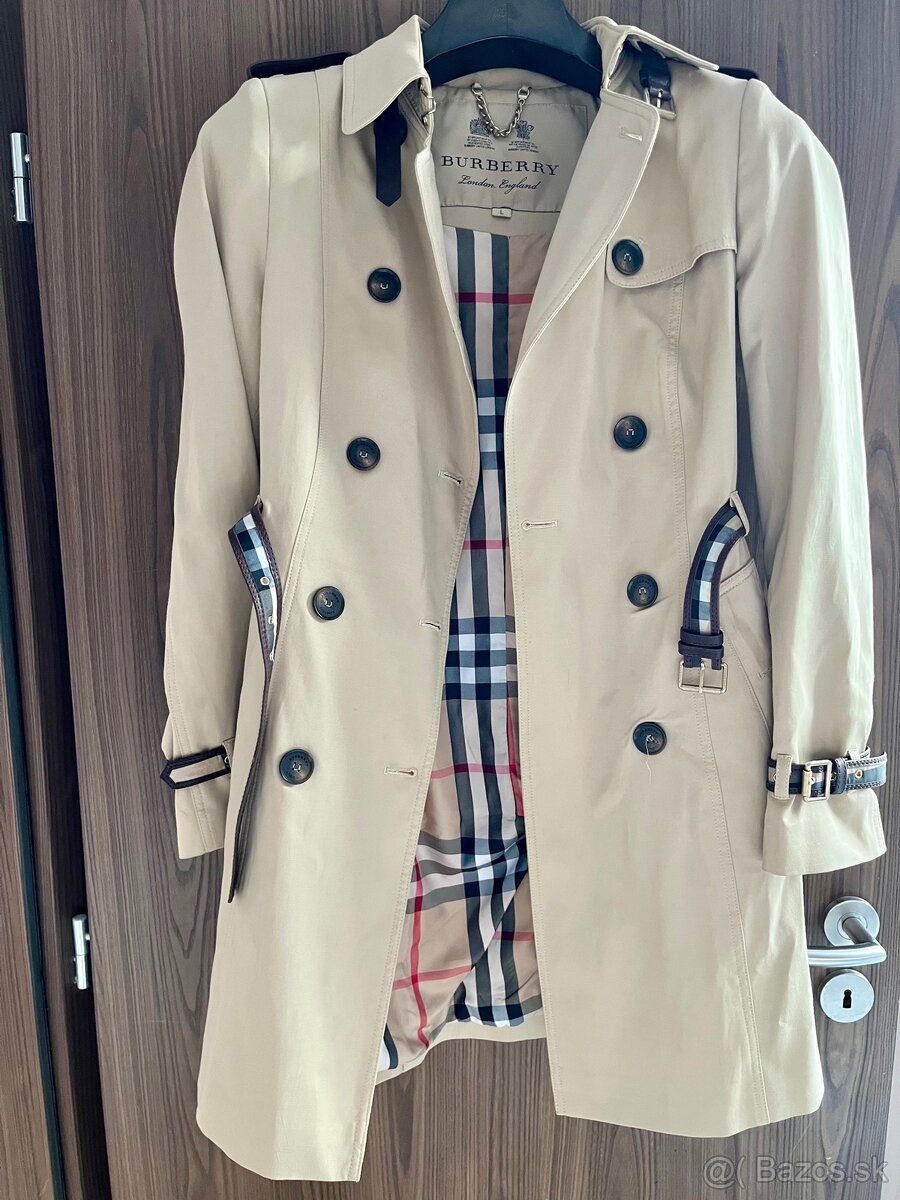 BURBERRY kabát - krásne prepracovaný - 3