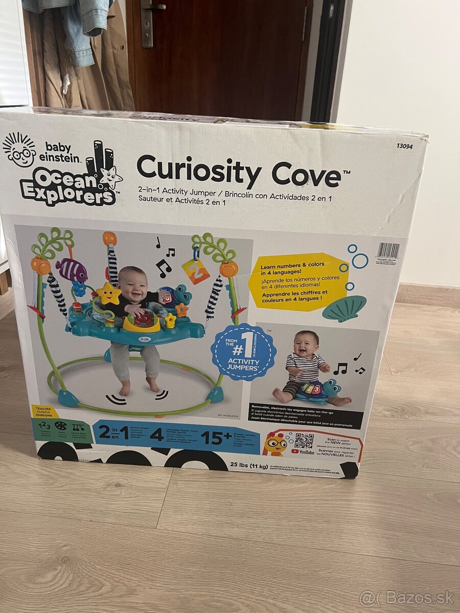 Baby Einstein Skákadlo / Aktívne centrum 2v1 Curiosity Cove - 3
